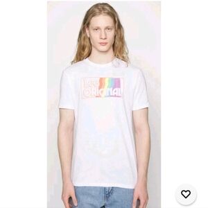 NWT Lee Original Retro Pride Tee Sz M Rainbow 🌈 Unisex